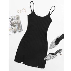 Rib knit body con dress NWOT